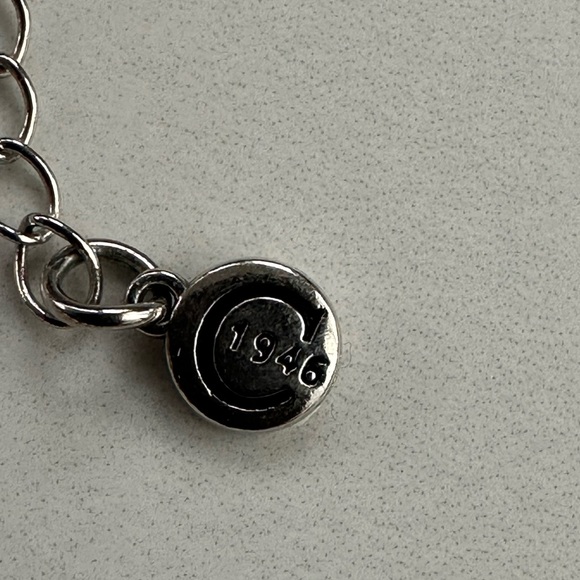 Vintage-Inspired Three-Strand Silver Tone Clear Beads & Faux Pearls Necklace - Picture 6 of 6